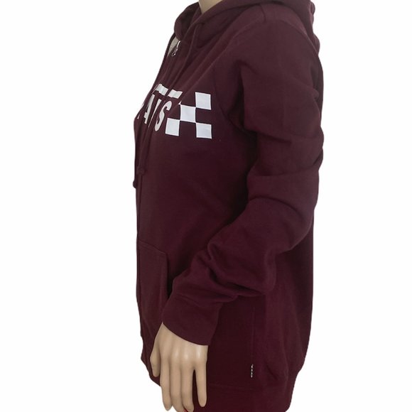 VANS DROP V CHECK ZIP Women's Hoodie Sweatshirt - Picture 3 of 7